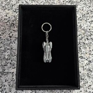 Silver Steel Batman BatMobile Y2k Key Wallet Chain Brand New